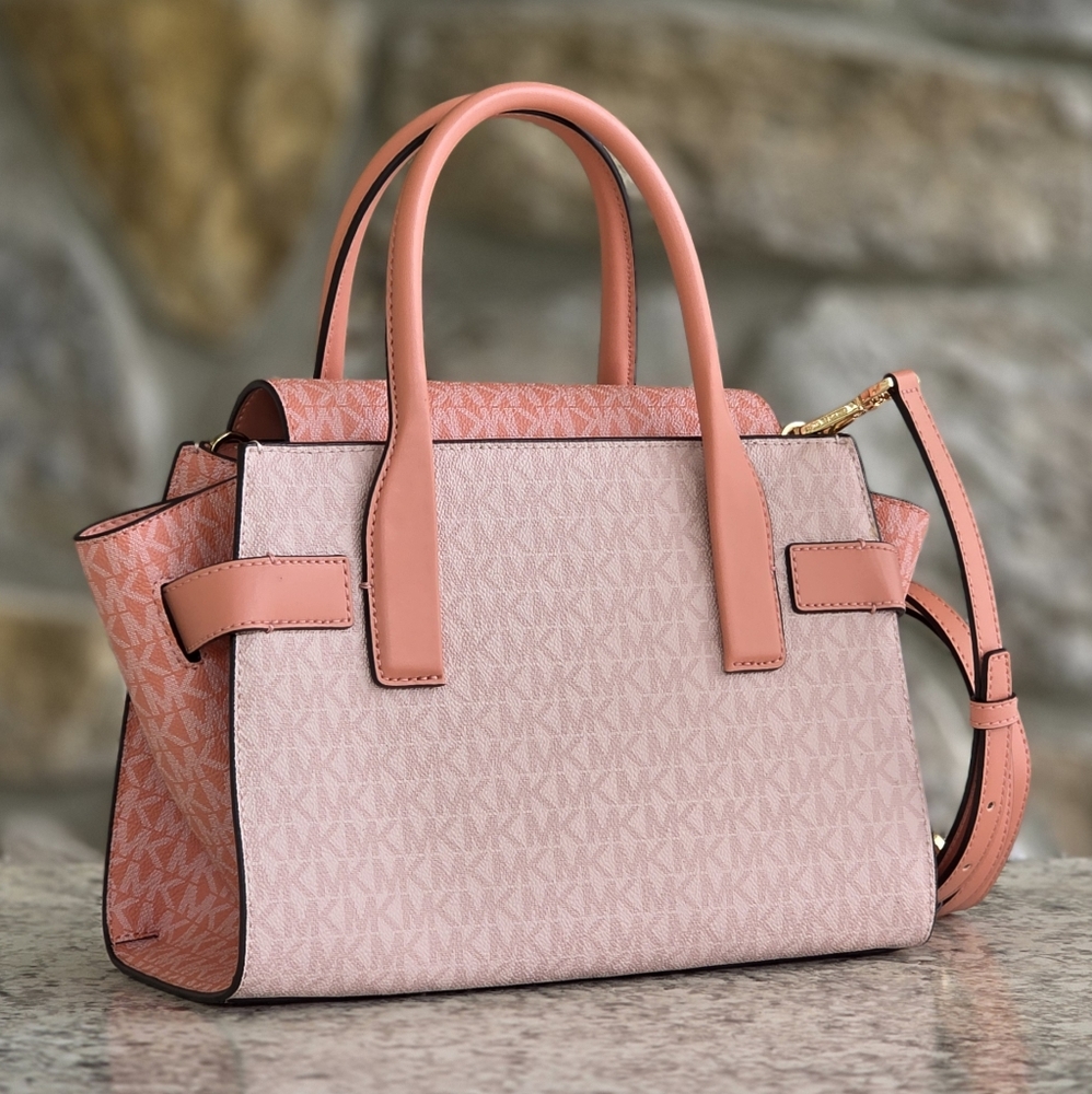 Michael Kors Carmen Logo Medium Satchel - Picture 3 of 8